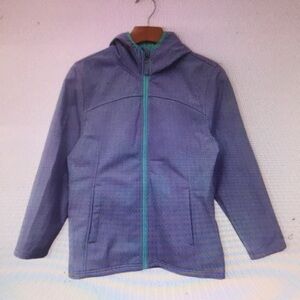 Kids Purple Jacket with Green Accents
